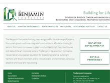 Tablet Screenshot of benjamindevco.com